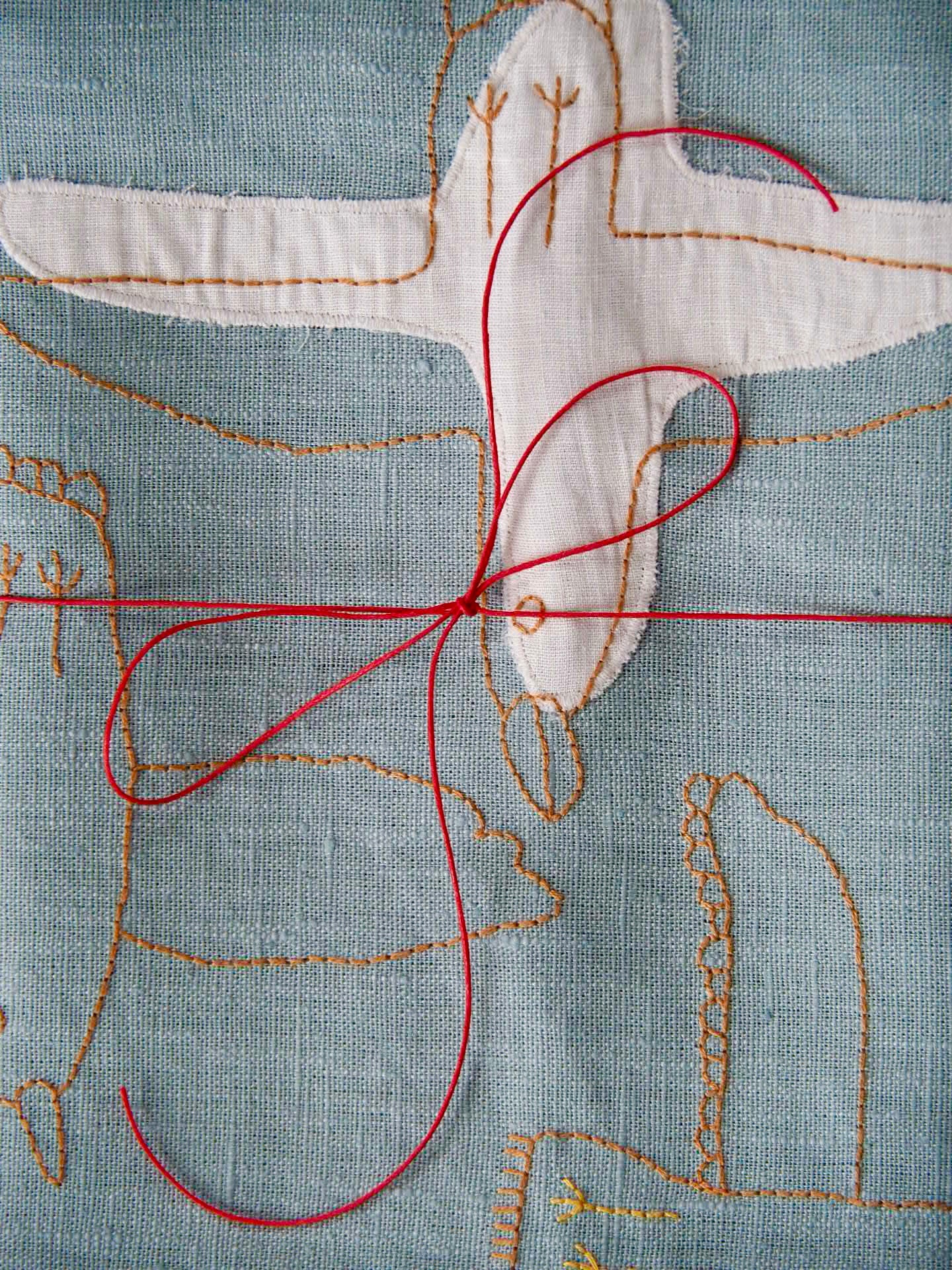 Bébé Oiseau en Lin Bio Couverture Enfant