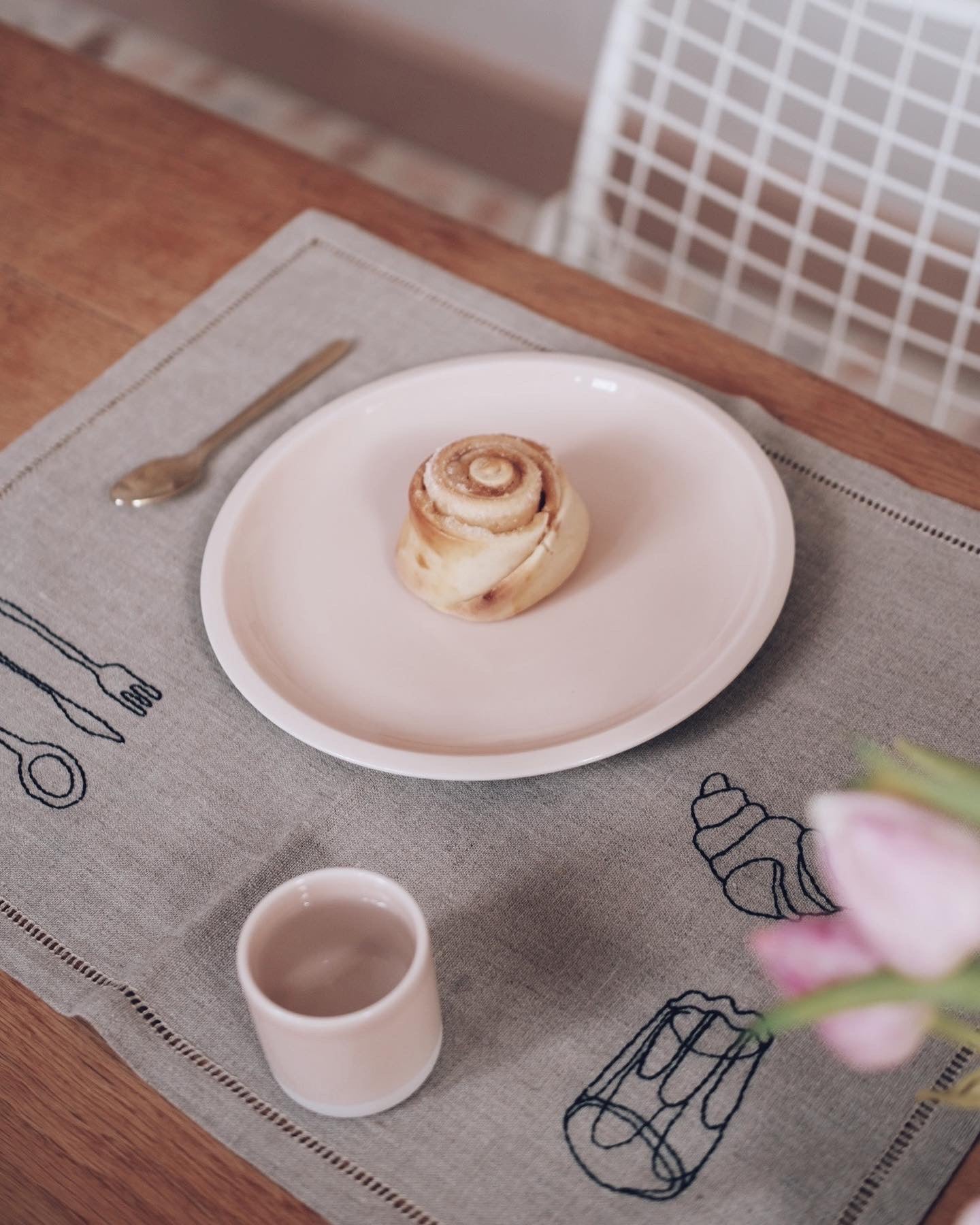 Petit Dej Sets de Table Noir Lot de 4