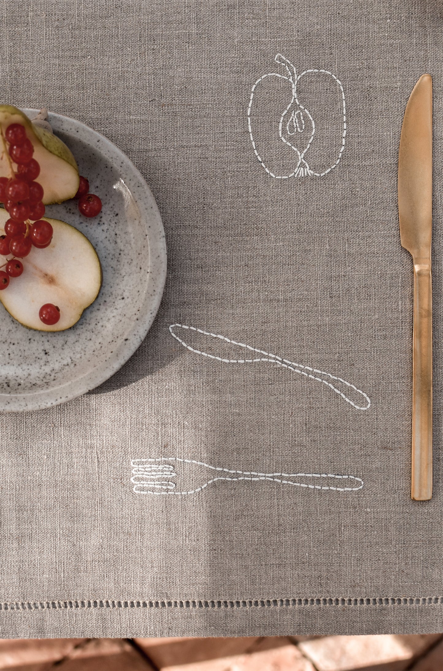 Petit Dej Sets de Table Blanc Lot de 4