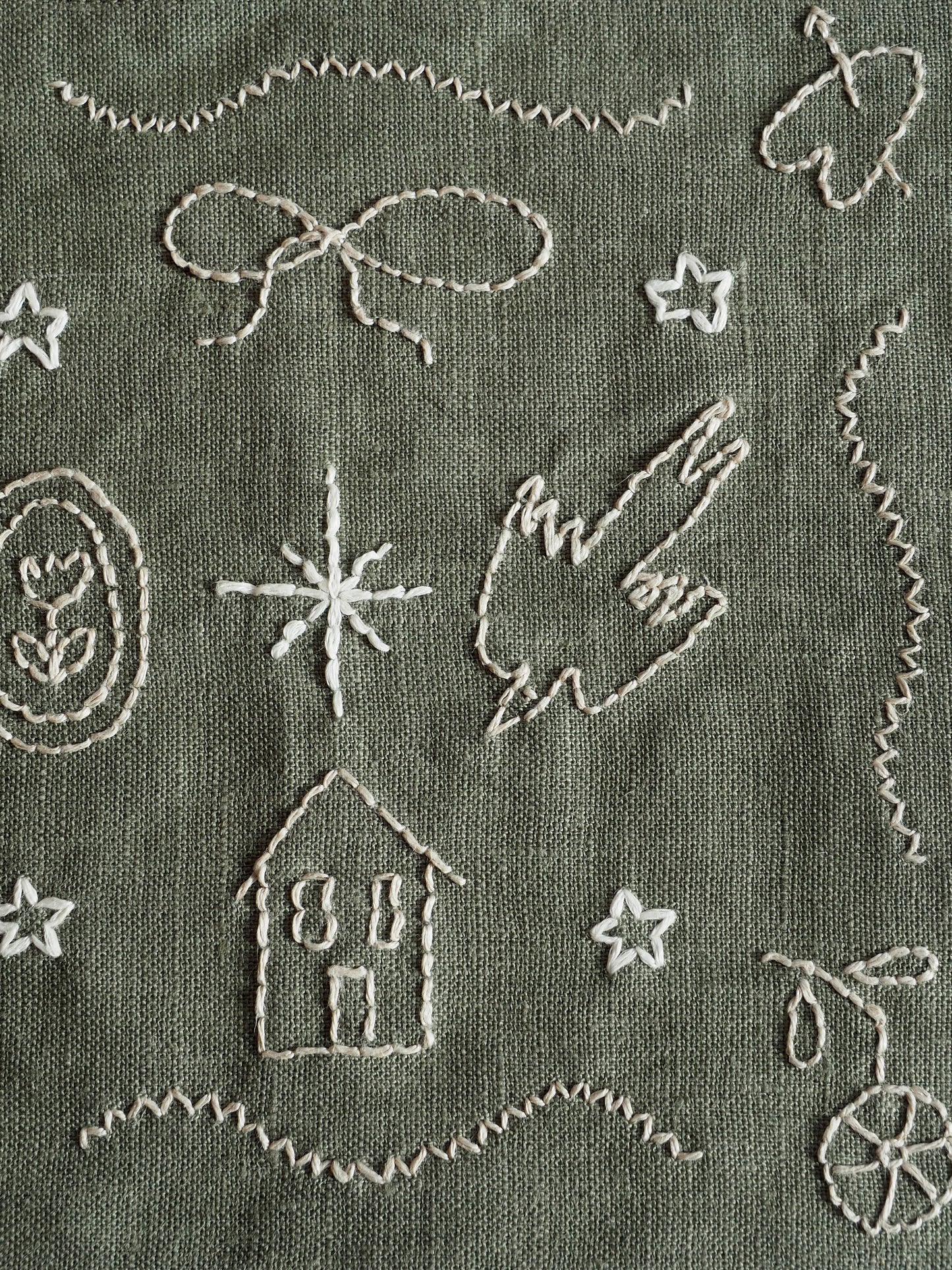 Cocktail Napkin Green Esprit de Noël