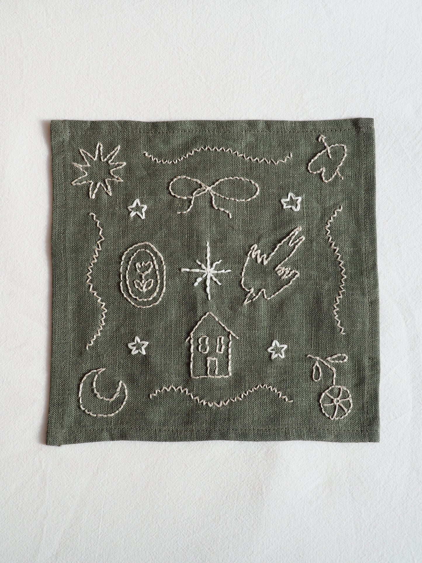 Cocktail Napkin Green Esprit de Noël