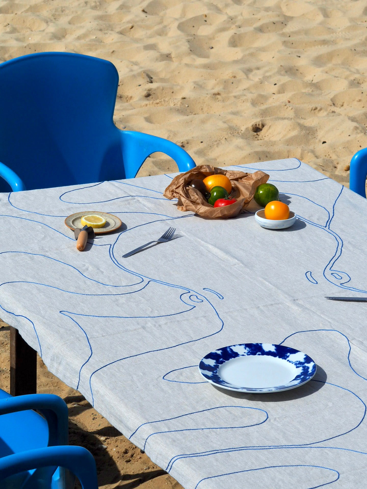 Le Poulpe Organic Linen Tablecloth