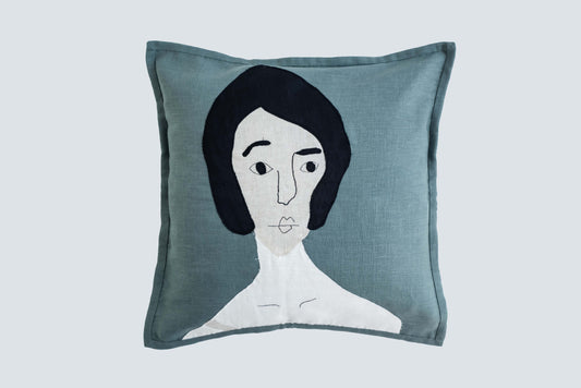 Organic Linen Cushion Monica
